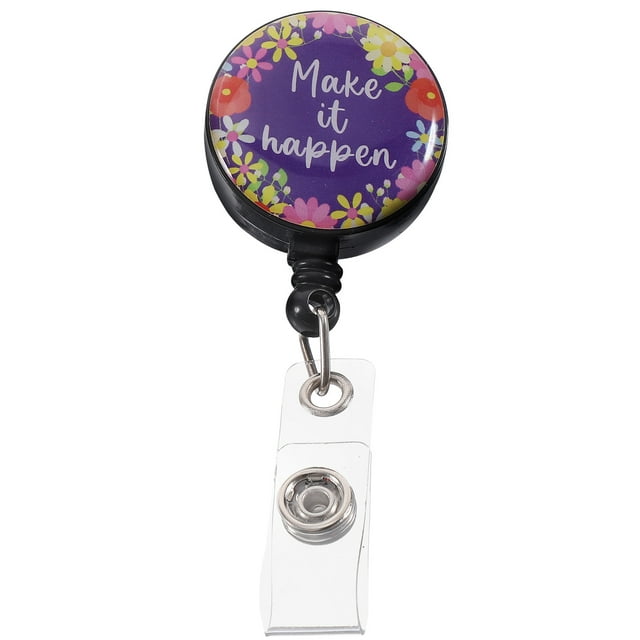 Bobine de Badge Rétractable, Bobine de Badge Pivotante avec Clip pour Infirmières