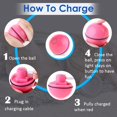 thumbnail image 5 of Balle Interactive Intelligente de Jouet pour Chat Boule de Roulement Automatique pour Jouet Rechargeable USB pour Chat Animal de Compagnie avec la Boule de Rotation de Lumière LED 360 Degrés (Rouge), 5 of 5