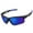 Matte Black Frame/Blue Lens, variant on UPANBIKE Bike Cycling Polarized Sunglasses Anti-UV400 Sports Sunglasses TR90 Unbreakable Frame PC Lens Adult Unisex Goggles, Glossy Black Frame/Gray Lens