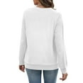 thumbnail image 4 of Diufon Womens Fall Tops Casual Long Sleeve Crewneck Tunic Shirts Solid Color Loose Blouses with Pocket, 4 of 7