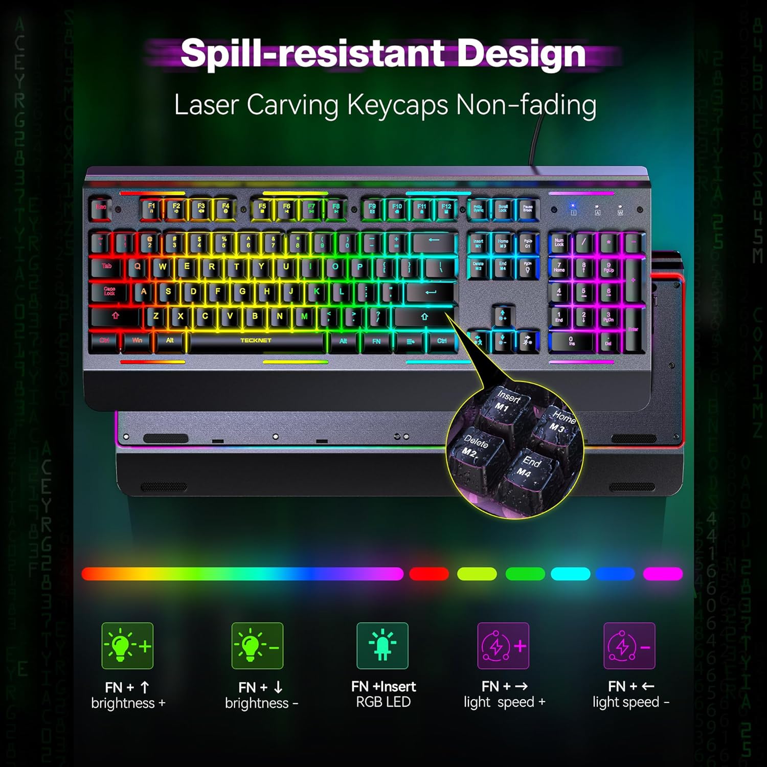 TECKNET BASICS Wired Gaming Keyboard photo 6