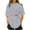#0483-Gray, variant on Pounoo Custom T Shirt for Women Personalized Short Sleeve Shirts with Image Design Your Own Shirts Cuntomized Tee Front and Back Print Gift