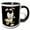 Black/White, variant on 3drose, Cool Funny Cute Happy Hound Dog Eating Taco Cartoon, 15oz Mug