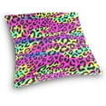 thumbnail image 3 of GZHJMY Colorful Leopard Pillow Cover 20 x 20 Inch, Soft Decorative Cushion Case Square Throw Pillow Cover for Sofa Living Room Couch Home Decor, 3 of 7
