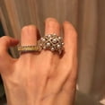 thumbnail image 3 of The same Italian handmade cloth lati lace small fragrance pearl ring for women, 3 of 9