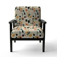 thumbnail image 4 of Designart "Whimsical Artistic Pois" Chaise d'Appoint Rembourrée Multicolore - Fauteuil Moderne pour Chambre, 4 of 7