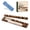 1 Pcs Beige Tortoise, variant on Scalloped Mahjong Racks with Magnetic Pushers, 17.5"/20" Acrylic Mahjong Rack Set for American Mahjong, Tortoise & Shell Style Tile Holders