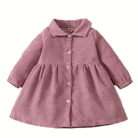 

TAIAOJING Baby Girls Long Sleeve Patchwork Solid Princess Dress Outfits 18-24 Months