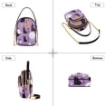 thumbnail image 3 of FORMRS Crossbody Bag for Women Quilted Travel Shoulder Cell Phone Purse with Chain Strap Handbag, Purple Halloween Pattern, 3 of 7