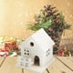thumbnail image 4 of 3x LED Wooden Snowflake House Miniature Xmas Ornament for Christmas Gloria Casa de miniaturas, 4 of 9