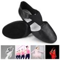 thumbnail image 4 of Zapatos de baile de salón y jazz de piel sintética de color negro para niñas y mujeres, talla 38, 4 of 8