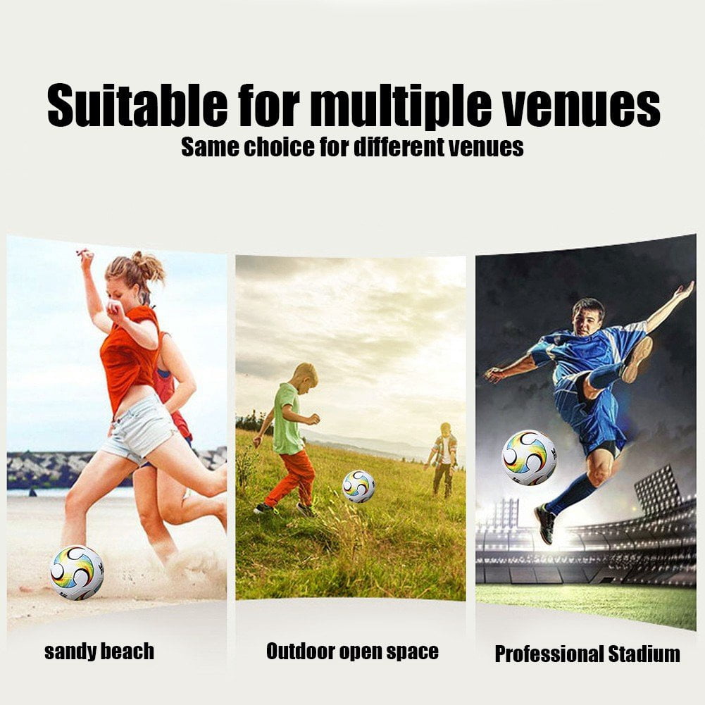 Vjnyvs Football Training Ball Size 5 Official Match Football for Adults Junior Professional Soccer Ball Training Match Equipment