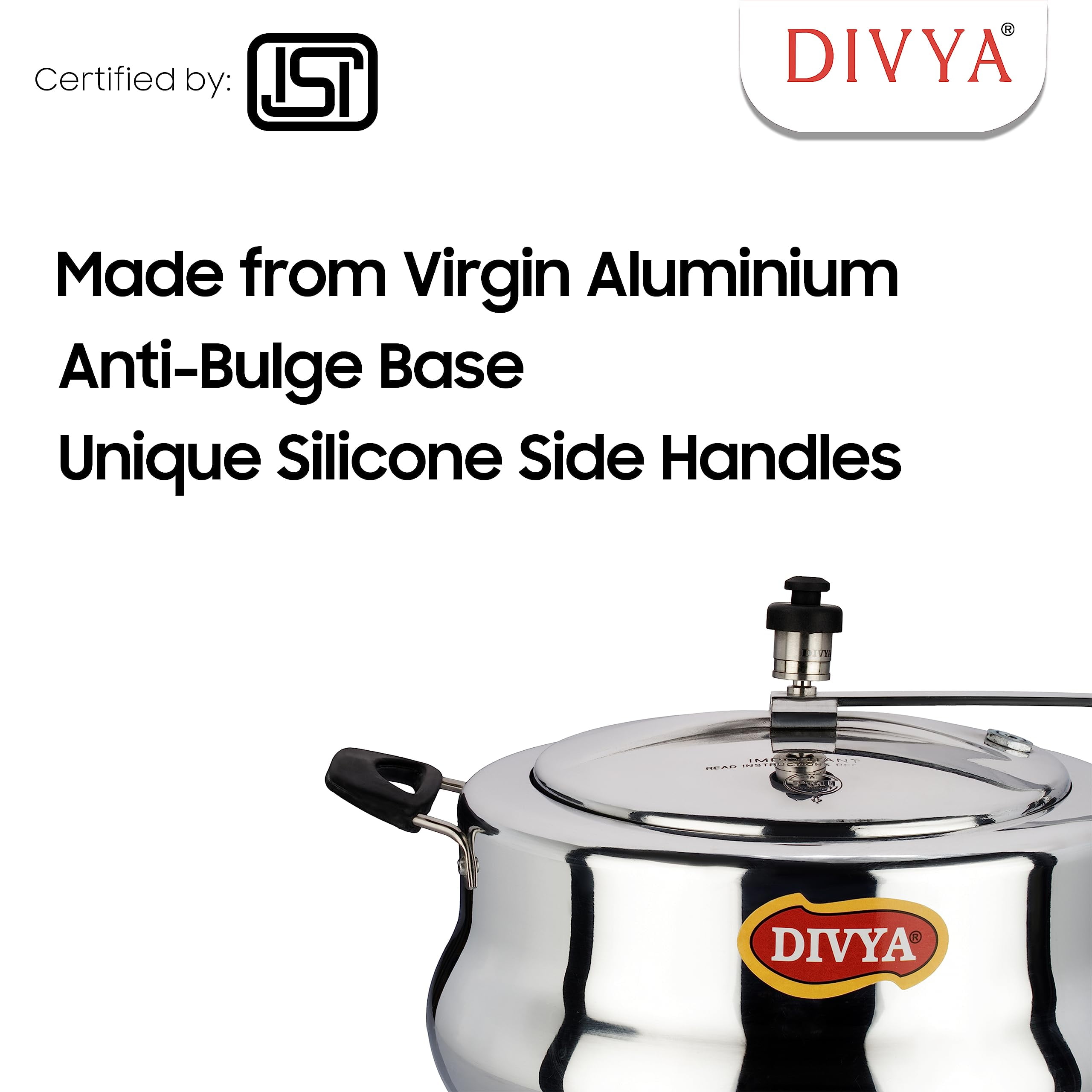 Divya Litres Handi Aluminium Pressure Cooker