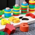 thumbnail image 4 of Montessori Math Toys Digital Shape Pairing Learning Preschool Counting Board Kids Educational Wooden Toys For, 4 of 7