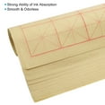 thumbnail image 4 of Uxcell Maobian Xuan Paper with 2" Grid, Half Raw Ripe Xuan, 25"x15"(Light Yellow), 70Pack, 4 of 6
