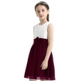 thumbnail image 3 of iEFiEL Kids Girls Chiffon Pleated Flower Girls Dress Birthday Party Pageant Dress, 3 of 7