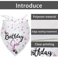 thumbnail image 5 of Dog Birthday Girl Happy Birthday Dog Bandana for Girls Pet Accessories for Pet Lovers Bandana for Puppy Girl Birthday, 5 of 6