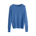 thumbnail image 5 of Bovemsi Sweaters for Women Cozy Women's Spring And Autumn Winter New Solid Color Knitted Sweater With Roundneck Undercover Style Fall Sweaters, 5 of 8