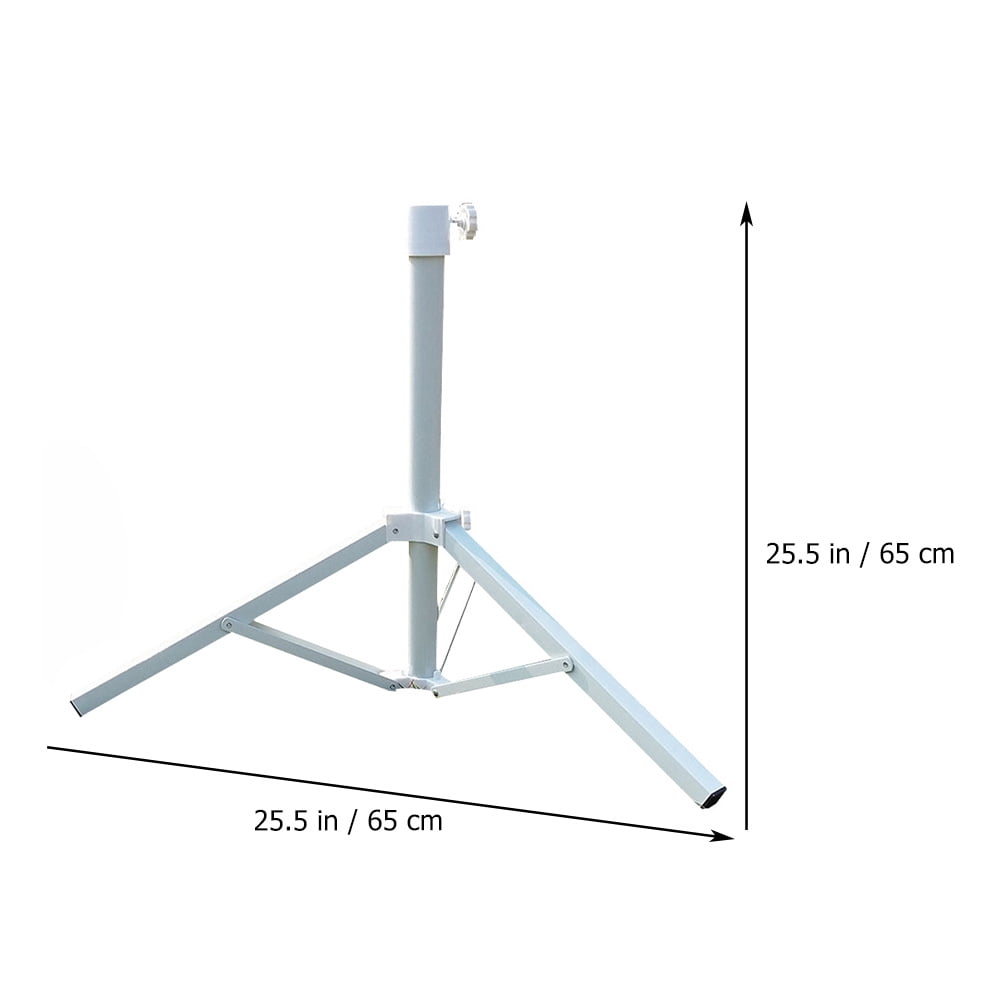 Alvinma White Iron Patio Umbrella Bases, Foldable