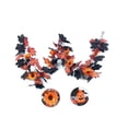 thumbnail image 6 of Tumdkd Pumpkin Maple Leaf Garland, Black Orange Artificial Fall Vine for Mantel, Stair Railing, Doorway and Table Decor, 6 of 6