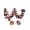 Multicolor C, variant on Halloween Maple Leaf Garland 68.9in Black and Silver Fall Vine for Mantel Door Wall Home Party Decor