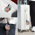 thumbnail image 6 of Note Set of 2pcs PU Leather Round Suitcase Tags with Privacy Cover and Name ID Tag - Ideal for Travel Luggage, Handbags, Backpacks, School Bags, 6 of 6