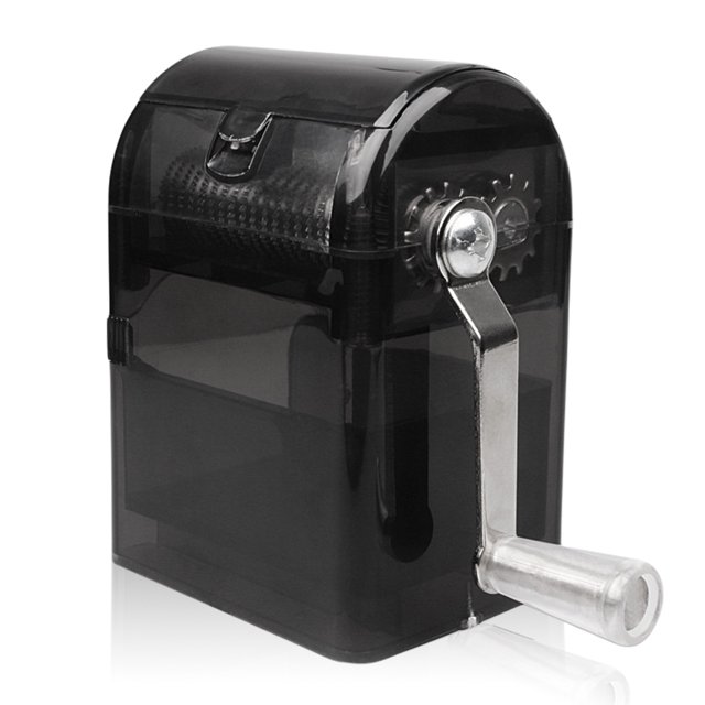Millón de plástico Molinillo manual Pandemático de la pata de la sal del crudo interior Restaurante Interior Trituradora Equipo de herramienta de molienda con el almacenamiento inferior negro Eigraketly HA010997-01