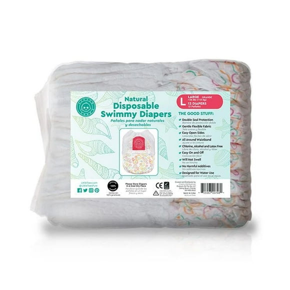 Productos para pañales Swimmy On The Go Little Toes, talla 5 (paquete de 12)