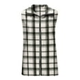 thumbnail image 6 of Gpaecead Women's Plaid Sleeveless Vest - Warm Fleece Winter Warm Gilet Black, 6 of 9