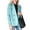 Light Blue, variant on WTOBBY Women's Patchwork Design Jacket Long Sleeve Solid Color Casual Outerwear Fashion Spliced Panel Lightweight Coat with Front Zipper Street Style Trendy Spring Piece,Black L