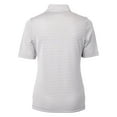 thumbnail image 3 of Women's Cutter & Buck  Gray Santa Clara Broncos DryTec Virtue Eco Pique Stripe Recycled Polo, 3 of 3