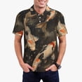 thumbnail image 1 of Lsque Koi Fish Tranquility Pattern Golf Shirts for Men Dry Fit Print Moisture Wicking Performance Short Sleeve Polo Shirt-X-Large, 1 of 6