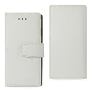 Iphone X Genuine Leather Wallet Case With Rfid Card Protection In Ivory