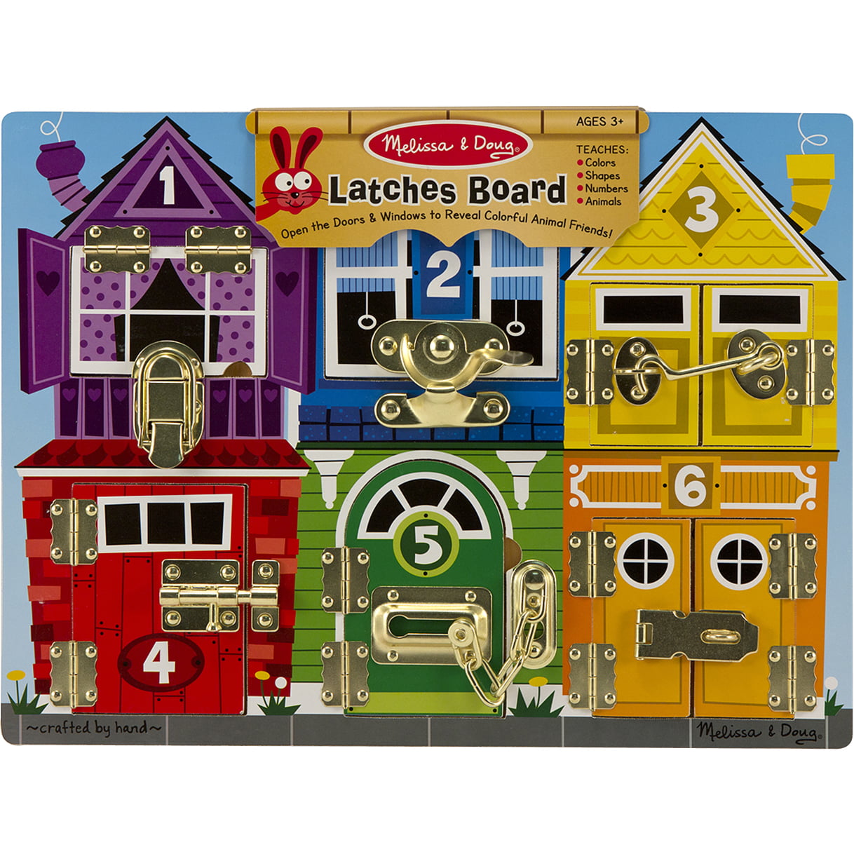 Melissa and Doug Locks and Latches Board Learning Educational Toy 