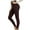 Coffee, variant on Women's Soft Cloud Fleece Legging Warm Thermal Legging Winter Pants Water Resistant Thermal Winter Warm Tights Slim Casual Warm Winter Solid Leggings for Women