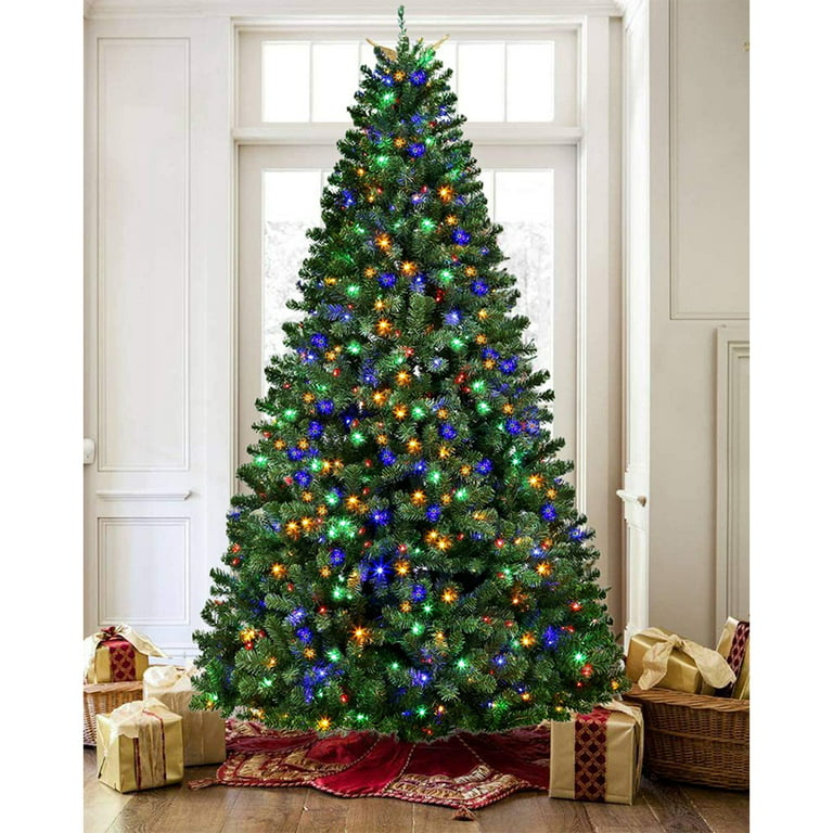 Juice Kort levetid Beskrivende Christmas Trees Clearance, 7.5FT Pre-Lit Christmas Tree with 450 LED Lights,  1656 Tips, Upgraded Artificial Christmas Tree with Metal Stand, Indoor  Christmas Decorations for Home, Festival, Party - Walmart.com