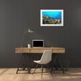 thumbnail image 3 of Melesan, Serge 32x23 White Modern Wood Framed Museum Art Print Titled - The Reef, 3 of 4