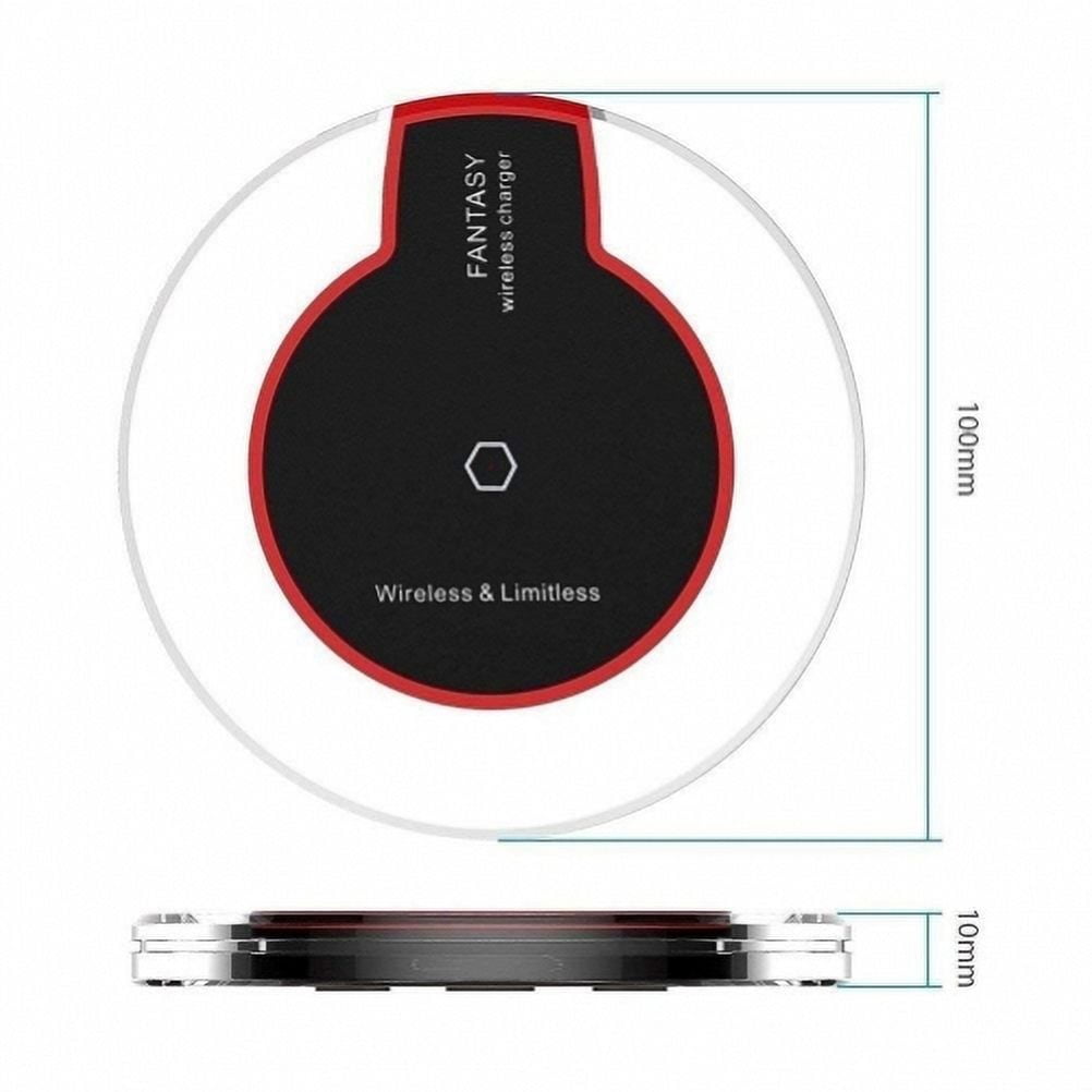7.5W and 10W Fast Wireless Charger Charging Pad Slim O3N for iPhone XS Max XR X 8 PLUS 11 Pro Max - Blackberry Z30 - BLU Vivo XI Plus, G9 Pro - BOLD N1 - Google Pixel 4 XL 3 XL
