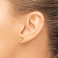 thumbnail image 3 of 14k White Gold Heart Citrine Earrings - 5.6mm, 3 of 6