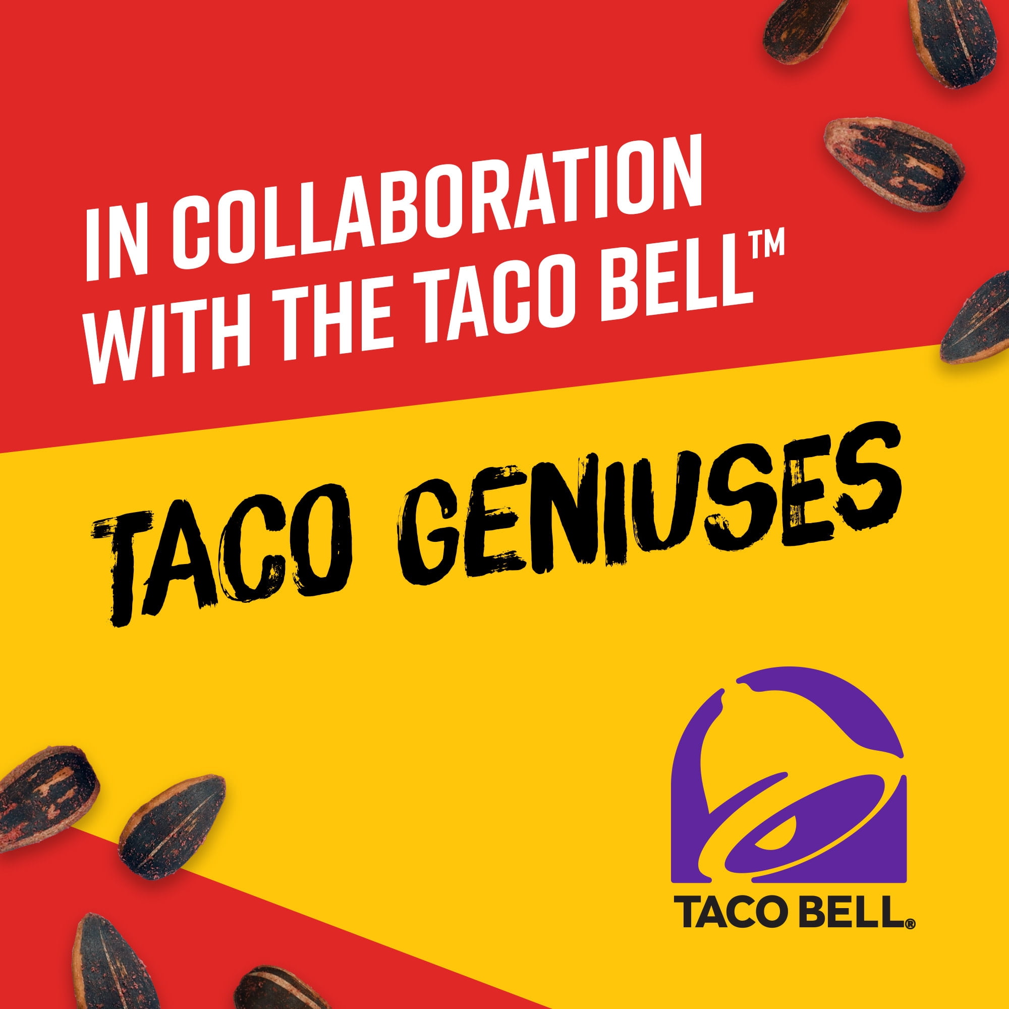 BIGS Taco Bell Fire Sauce Flavored Sunflower Seeds, Spicy Sunflower Seeds, 5.35 oz.