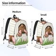 thumbnail image 2 of Disketp Brown Bunny Mochila de Lona Estampada, Mochila Escolar de Viaje Ligera para Estudiantes y Portátil-Small, 2 of 5