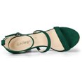 thumbnail image 4 of BLISSFUL STEP Women's Open Toe Triple Straps Stiletto High Heeled Sandals, 4 of 6