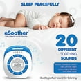 thumbnail image 3 of Elepho, eSoother White Noise Sleep Sound Machine for Baby, White and Blue, USB and Battery Operated, 3 of 7