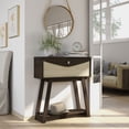 thumbnail image 5 of Furniture of America Amis Storage Wood Indoor Console Table, Wenge, 5 of 8