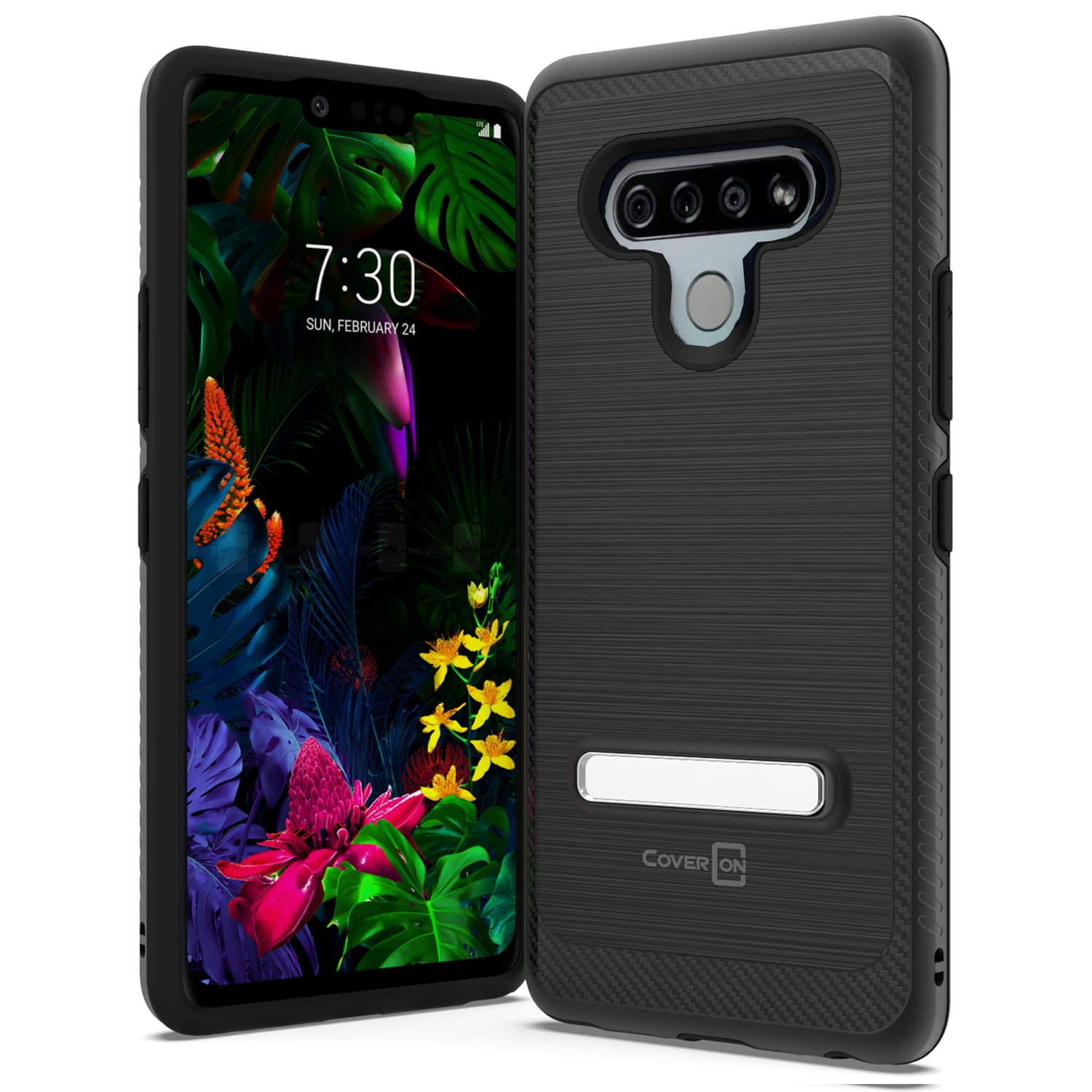 CoverON LG Stylo 6 Case with Metal Kickstand Protective Hybrid