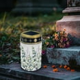 thumbnail image 3 of COEQINE Solar Lights Outdoor Waterproof Grave Solar Lights for Cemetery LED Flameless Candle Cemetery Solar Candle Lights Pillar Candles Outdoor Decor, Daisy Eucalyptus Leaf Lavender, 3 of 7