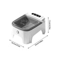 thumbnail image 3 of ZZHZGZ Sale Items on Clearance Food Dispenser Abs Automatic Cat Feeder Smart Feeder Rechargeable Battery | Timer Controlled Portioning Bowl with Sensor Lid for Dry Food Feeding Cats, 3 of 6