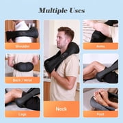Naipo Shiatsu Back and Neck Massager with Heat Deep Kneading Massage, Best Gifts Mom Dad Women Men, Home, Office Car Use