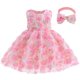 thumbnail image 2 of Odeerbi Niñas Verano Floral Vestido Princesa Vestido Flor Niña Fiesta Tarde Vestido Tanque Vestidos Formales Vestido de Sol Diseño Floral Vestido Sin Mangas, 2 of 8