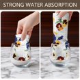 thumbnail image 6 of 6 Pcs Funny Kitchen Towels,Pioneer Flower Floral Print Pattern Microfiber Dish Towels,Kitchen Tea Towels,Kitchen Towel Set (18" X 26"), 6 of 7